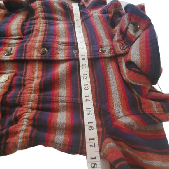 Obey Jacket Striped Twill Multi Color Women Size XS - Picture 13 of 15